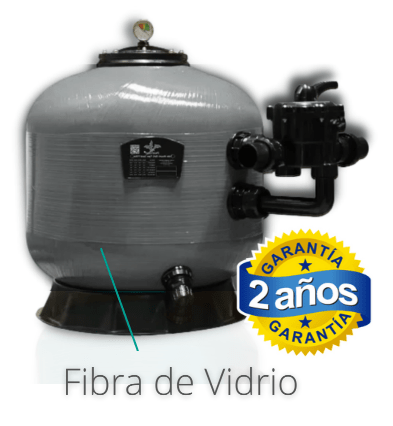 Filtro de arena  MAAAXFILTER ELITE DE 25" con valvula MULTIPORT LATERAL BS 650